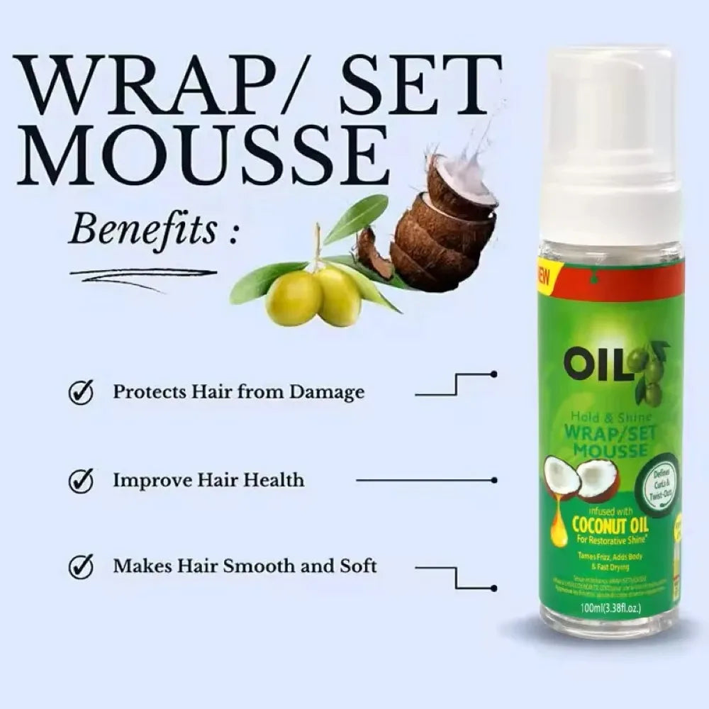 Curly Hair Mousse for Wigs – Strong Hold, Anti-Frizz