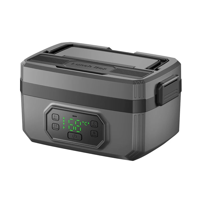 Portable Electric Lunch Box with 1600ML Capacity Rechargeable 6Speed Constant Temperature Outdoor Lunch Box with 304 Inner Liner