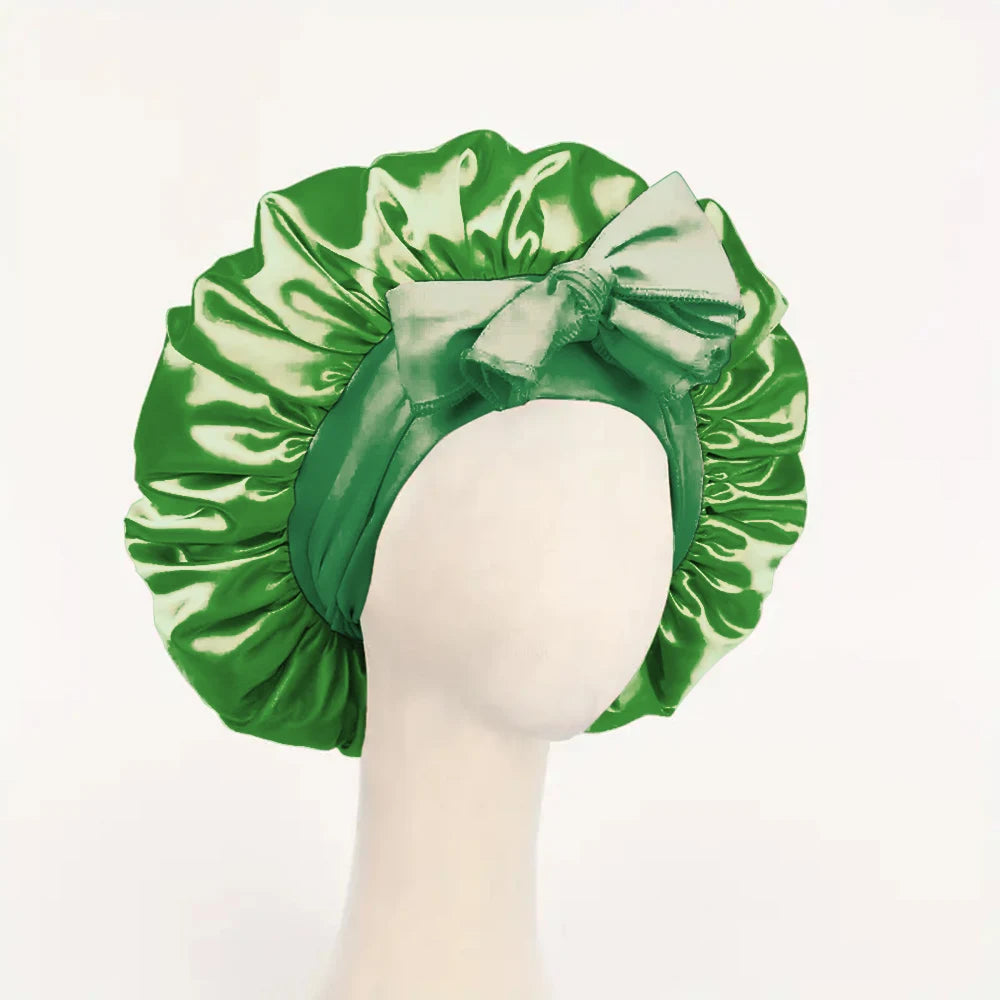 Adjustable Satin Silk Sleep Bonnet