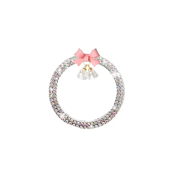 Rhinestone Bow Car Start Button Cover