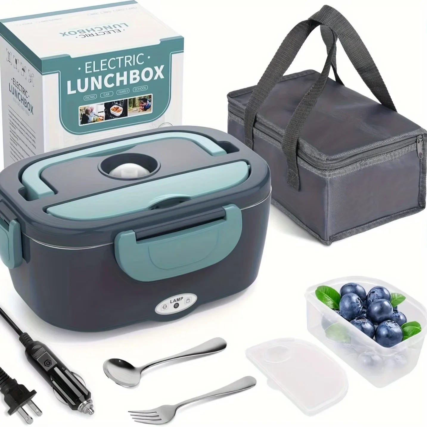 Portable Electric Lunch Box Food Warmer – 1.5L, 60W