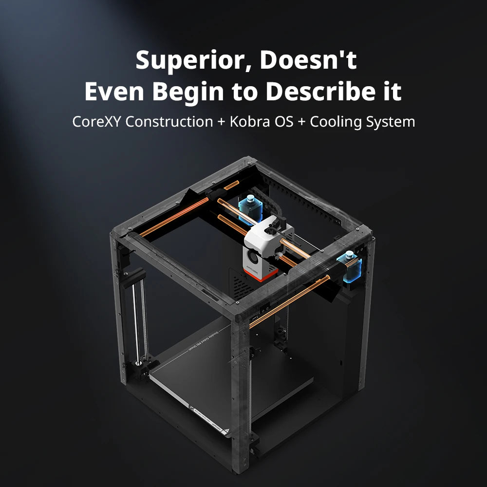 Anycubic Kobra S1 Combo Multi-Color 3D Printer Up to 600mm/s High Speed Printing Auto Leveling CoreXY Structure Direct Extruder