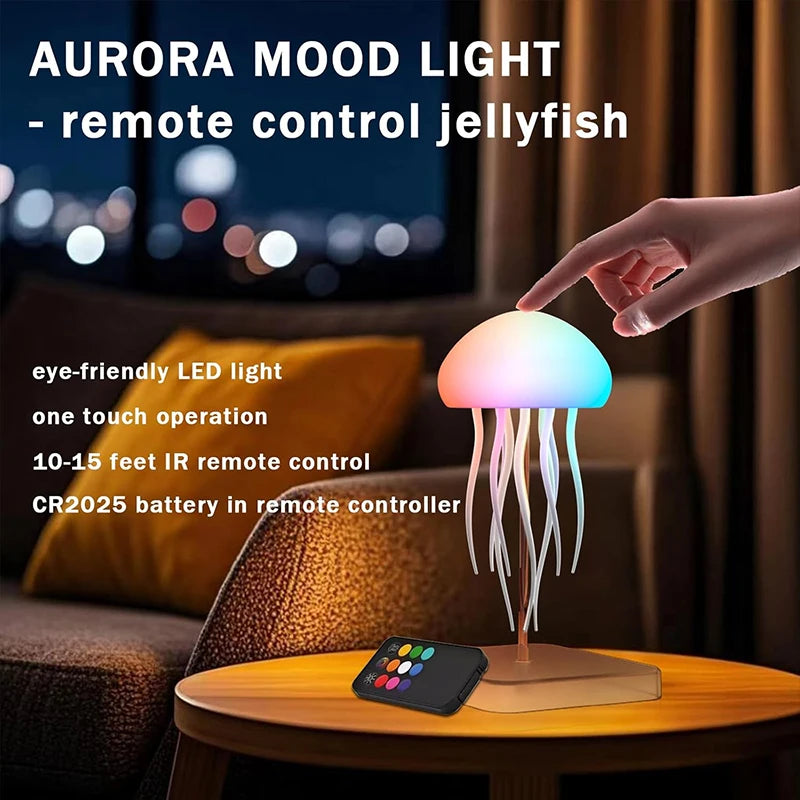 LED Jellyfish Lamp with Remote