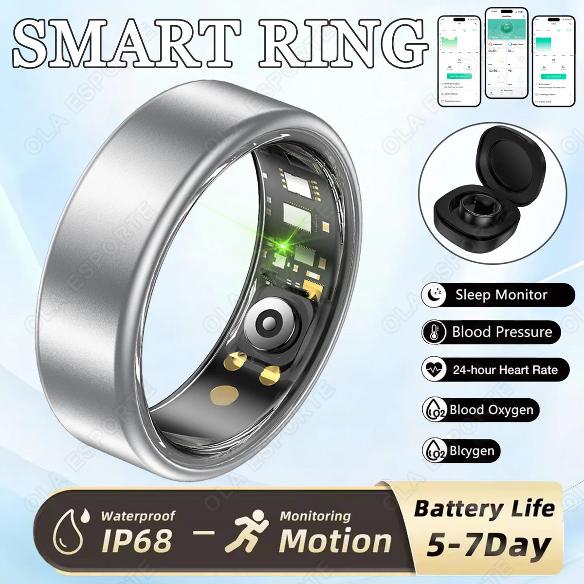 Smart Fitness Tracking Ring