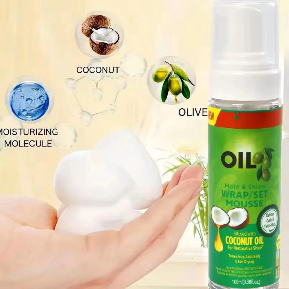 Curly Hair Mousse for Wigs – Strong Hold, Anti-Frizz