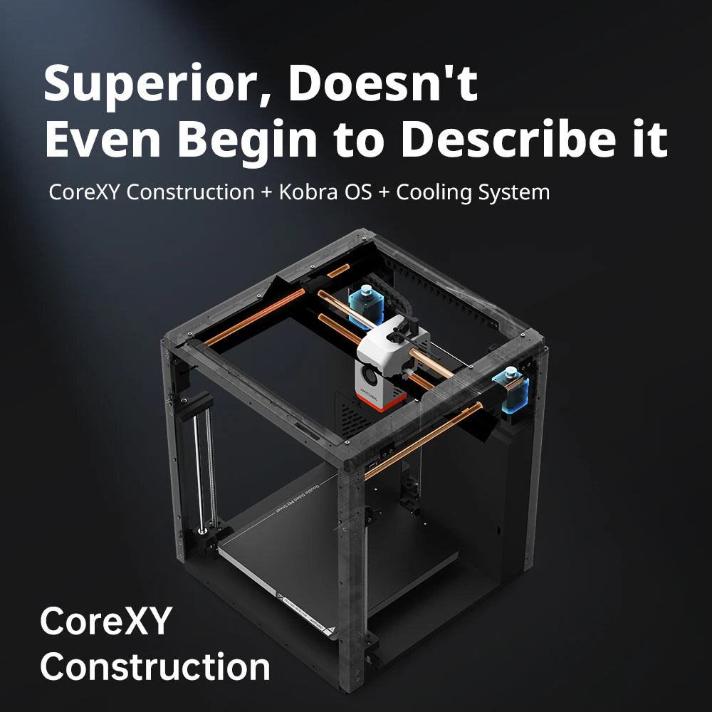 Anycubic Kobra S1 Combo Multi-Color 3D Printer Up to 600mm/s High Speed Printing Auto Leveling CoreXY Structure Direct Extruder