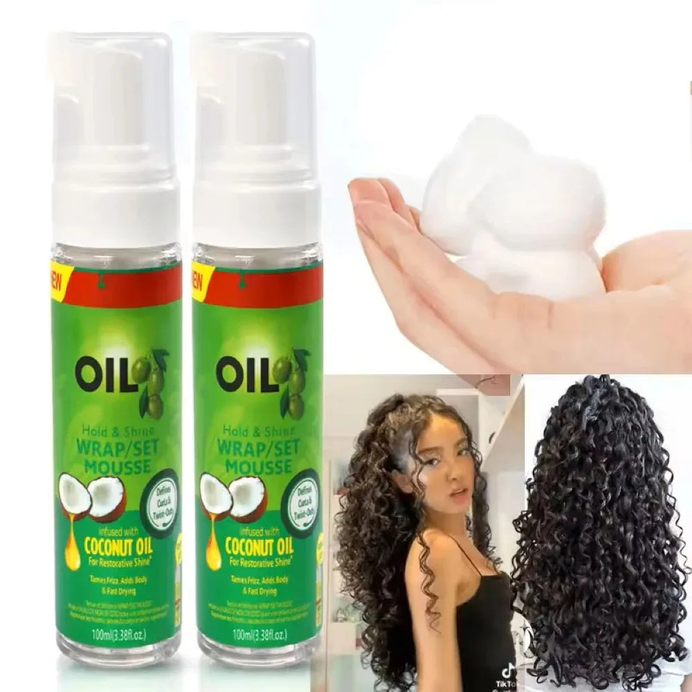 Curly Hair Mousse for Wigs – Strong Hold, Anti-Frizz