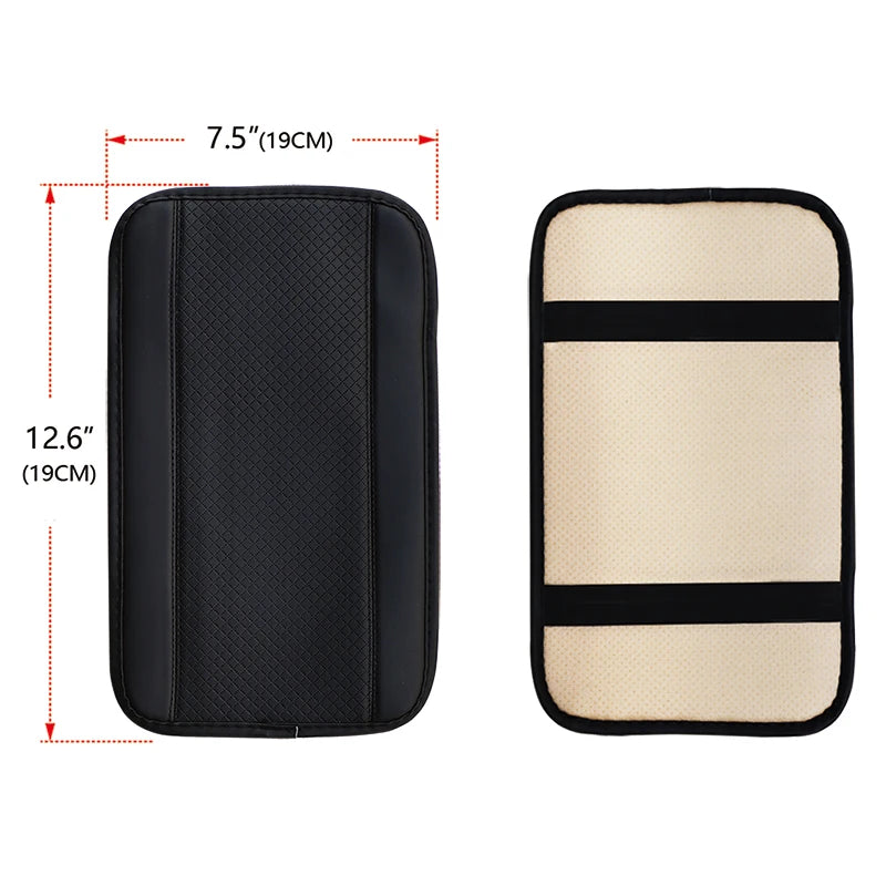 PU Leather Car Armrest Cover Mat – Waterproof, Non-Slip