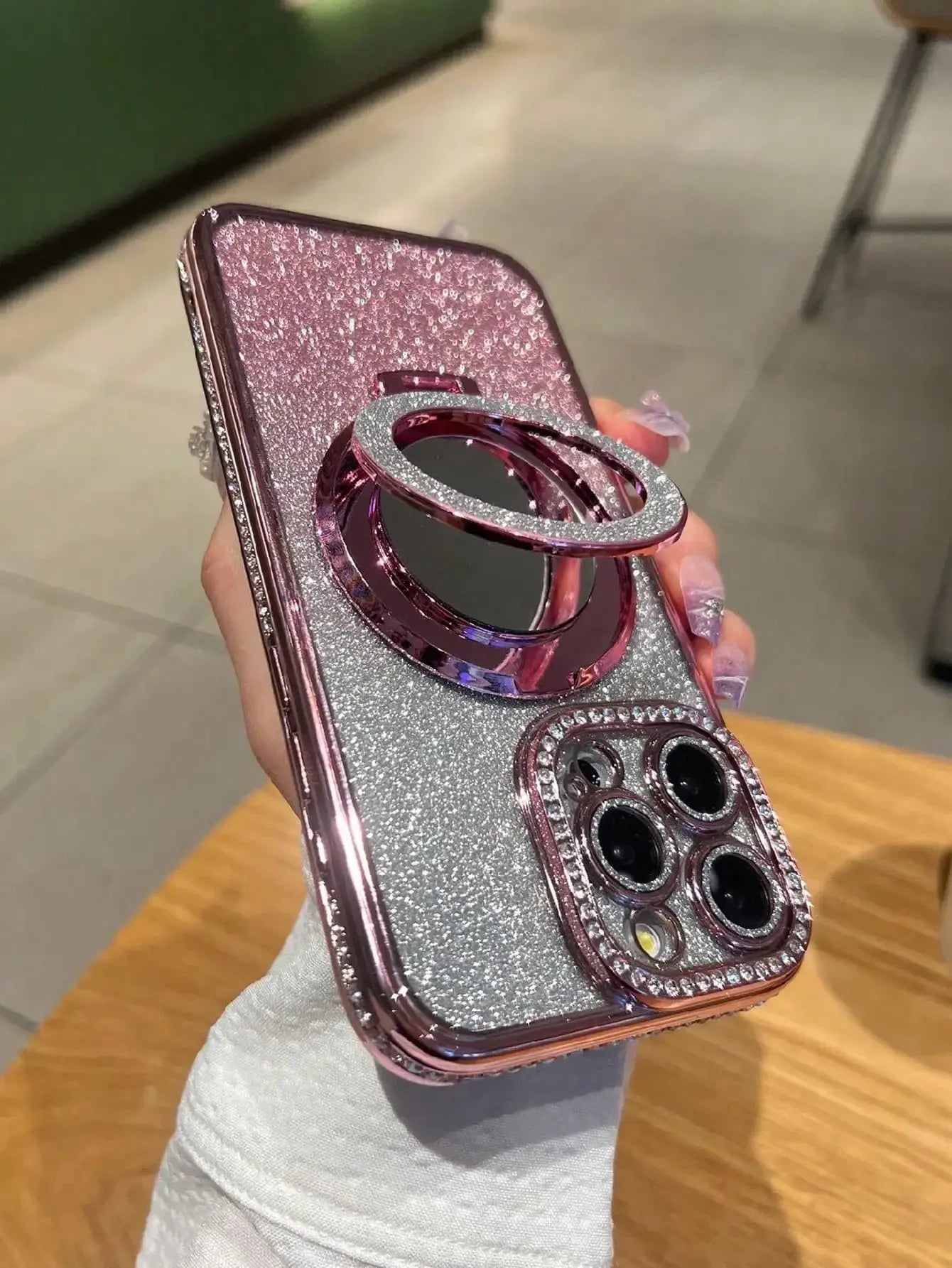 Luxury Jewelled Glitter Mirror iPhone Case