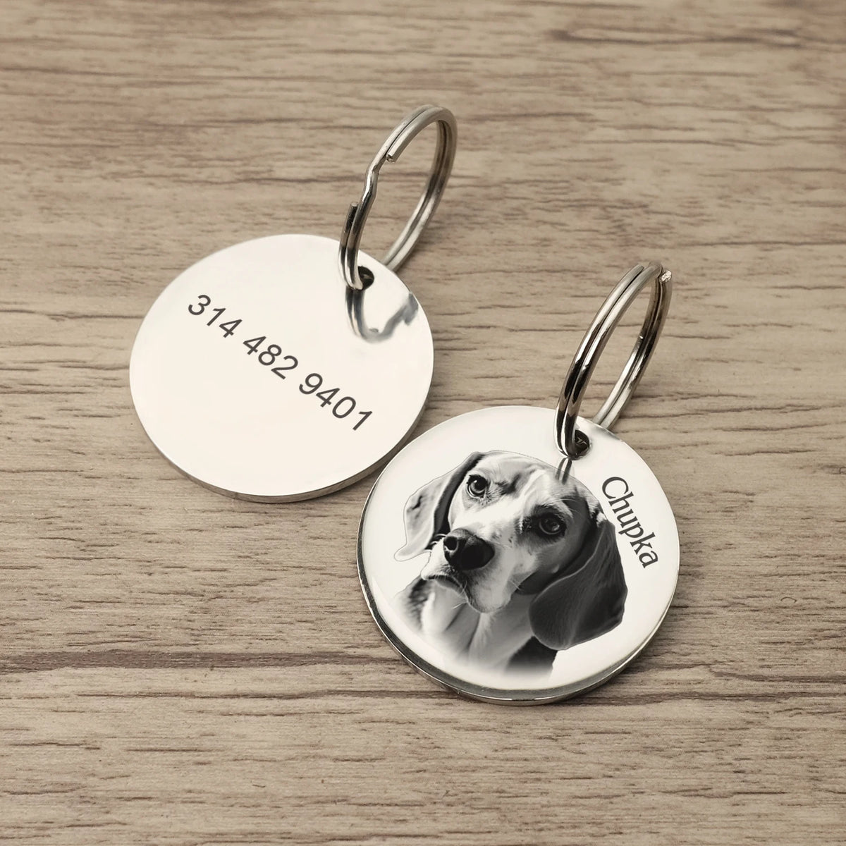 Personalized Pet ID Tag with Photo