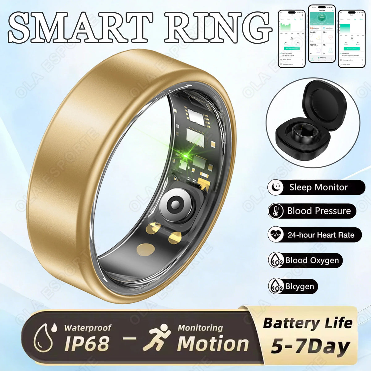 Smart Fitness Tracking Ring