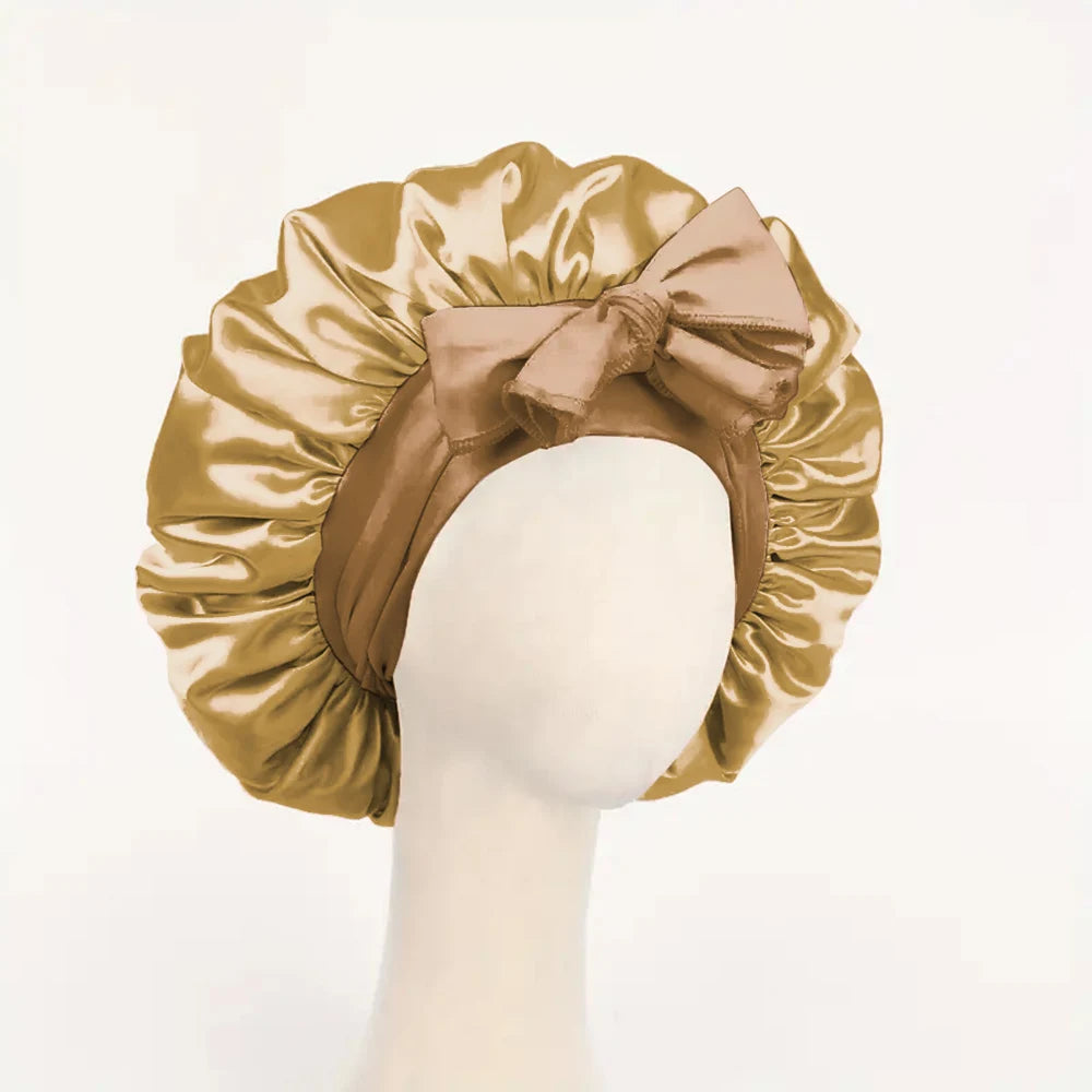 Adjustable Satin Silk Sleep Bonnet