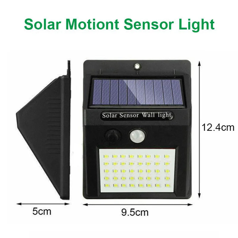 Solar LED Motion Sensor Wall Light – Outdoor Waterproof