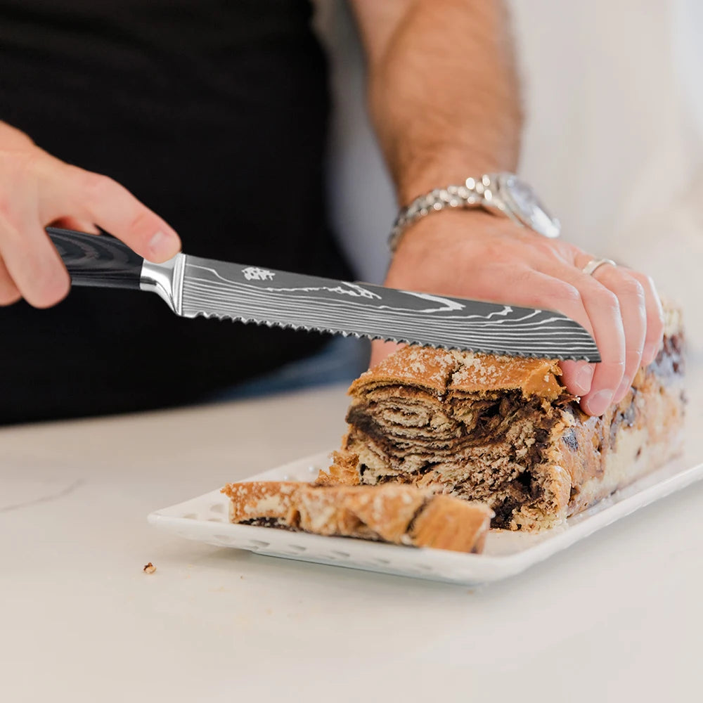 Professiona Japanese Chef Knife Kitchen Knives Santoku Slicing Utility Bread Meat Cleaver Butcher Stainless Steel Cooking Knife