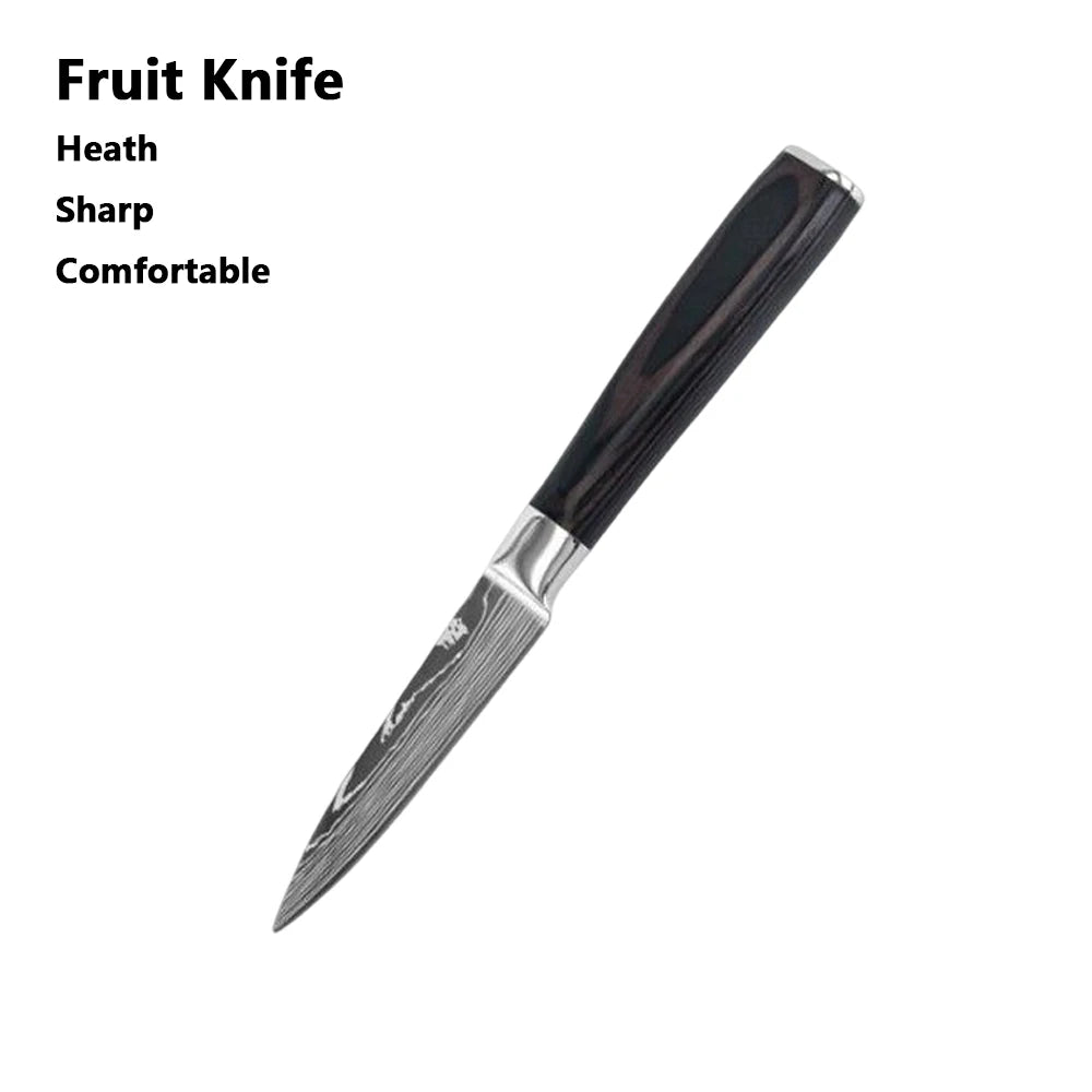 Professiona Japanese Chef Knife Kitchen Knives Santoku Slicing Utility Bread Meat Cleaver Butcher Stainless Steel Cooking Knife