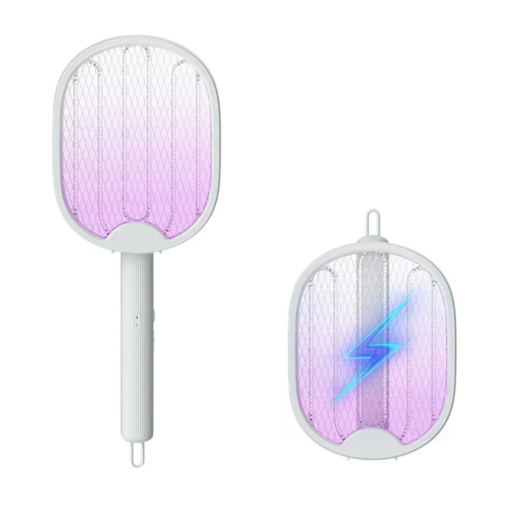 Foldable Electric Bug Zapper Racket – 3000V, USB Rechargeable