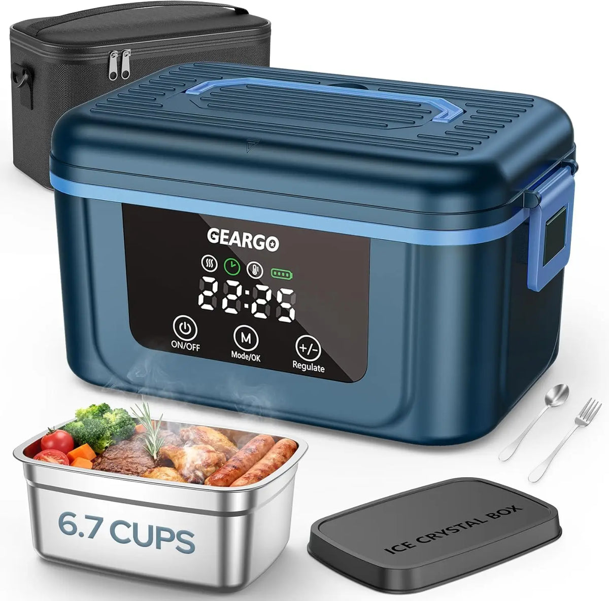 Cordless Self-Heating Electric Lunch Box – 1.6L