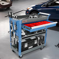 AIRAJ 3-Tier Heavy Duty Rolling Tool Cart with Drawers