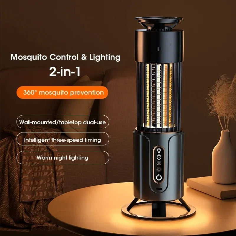 2-in-1 Rechargeable Mosquito Killer Lamp & Zapper