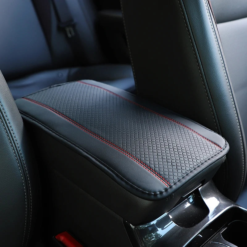 PU Leather Car Armrest Cover Mat – Waterproof, Non-Slip