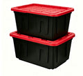 27-Gallon Heavy Duty Plastic Storage Bin – Snap Lid