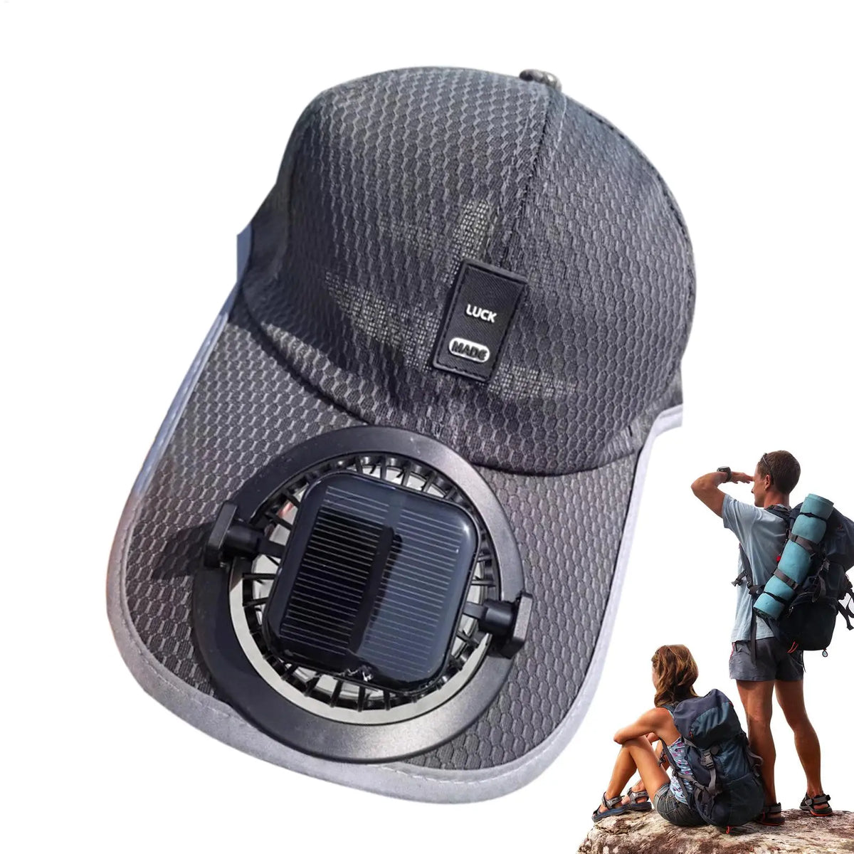 Solar-Powered Cooling Fan Baseball Cap