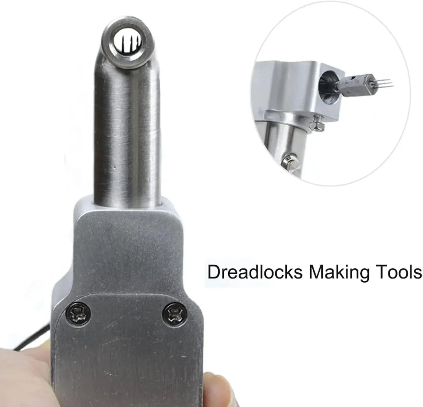 Dreadlocks Machine with 6 Replacement Head,Dreadlock Maker Machine,Electric Dreadlock Maker for Loc,Can Be Directly Work on Head