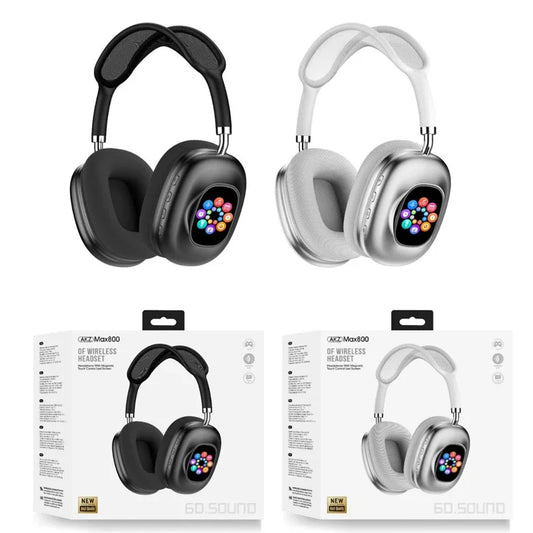 New 2-in-1 Wireless Bluetooth Headphones Detachable Smart Color Touchscreen Headset Portable Mini Speaker for Music Calls