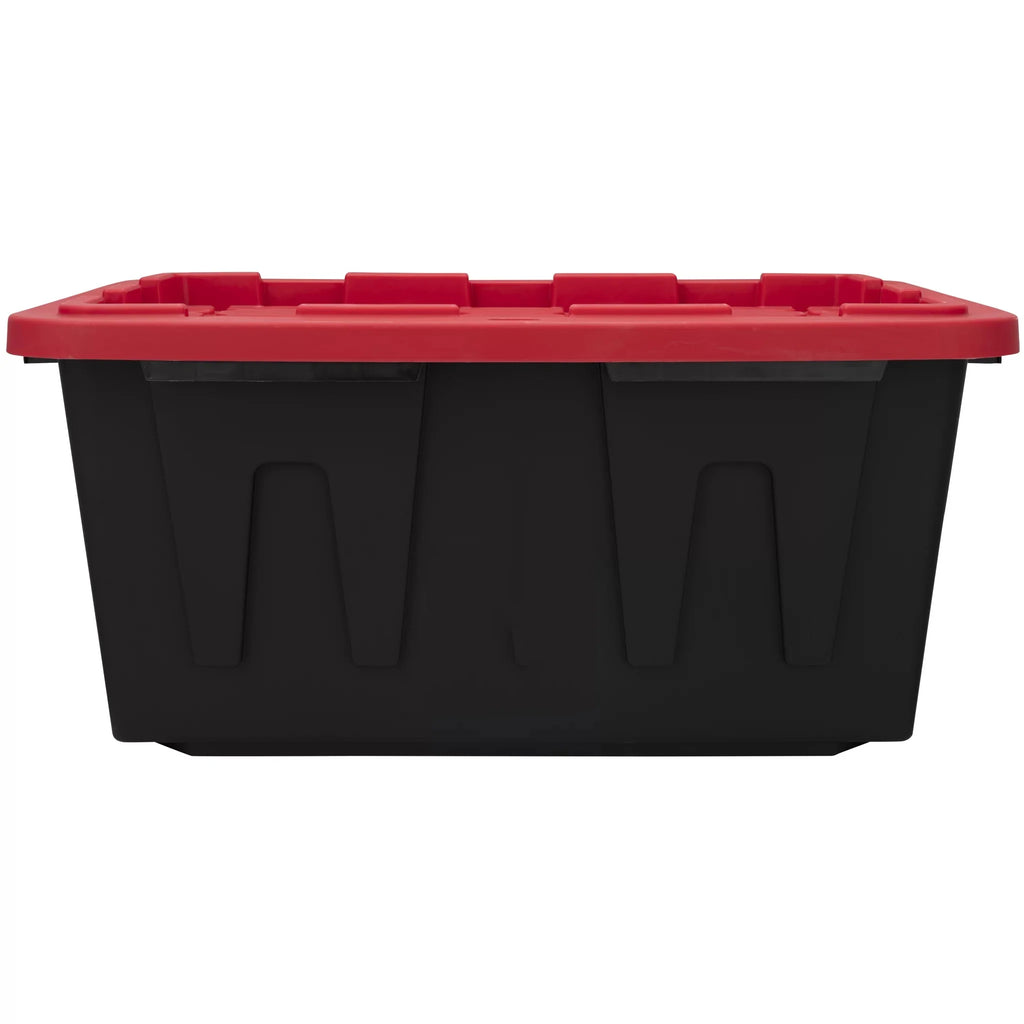 27-Gallon Heavy Duty Plastic Storage Bin – Snap Lid
