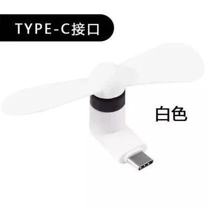 Type C Mini Phone Fan for Samsung Galaxy S23+ S23 S22 S21 S20 S20+ S10 S9,Note 20 9 8 A54 A24 A23 A14 A12, for OnePlus 11 10 N20