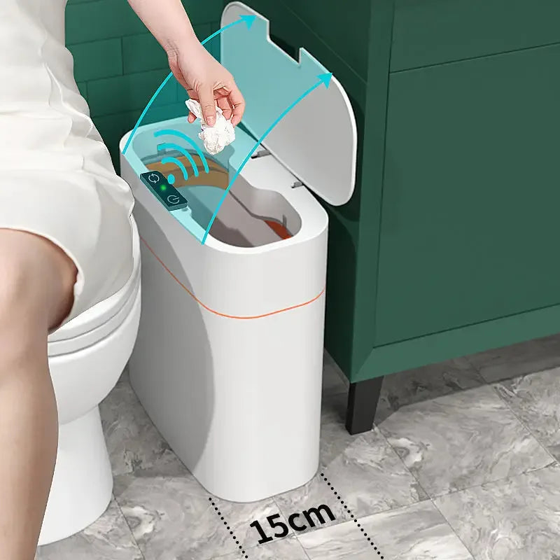 Smart Induction Electric Trash Can – Auto Open Lid