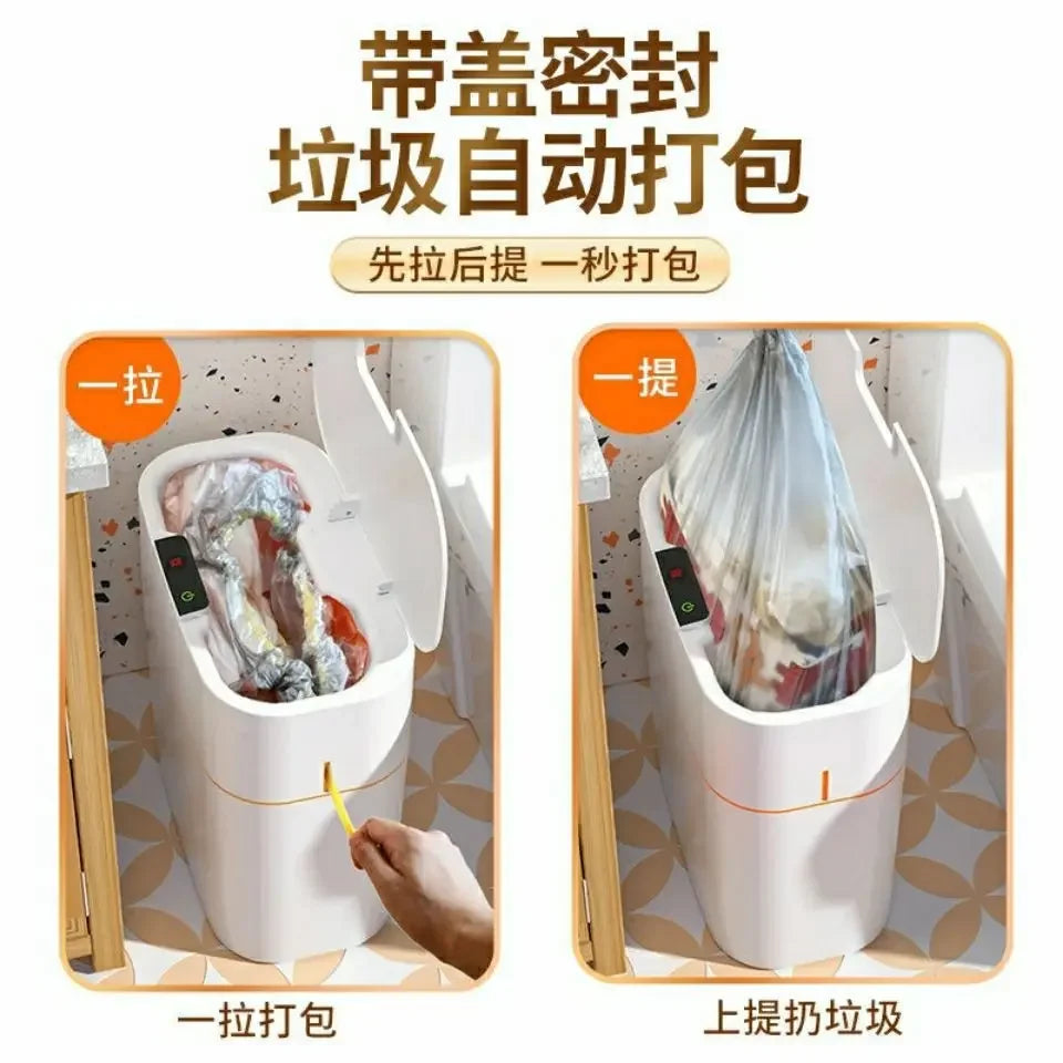 Smart Induction Electric Trash Can – Auto Open Lid