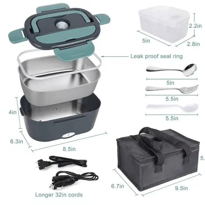 Portable Electric Heated Lunch Box, 1.5L