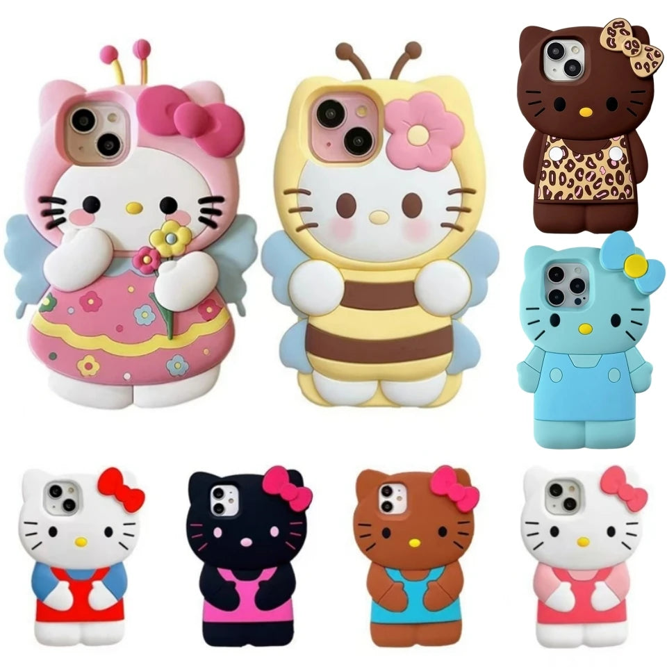 Sanrio Hello Kitty 3D Bow Silicone Phone Case