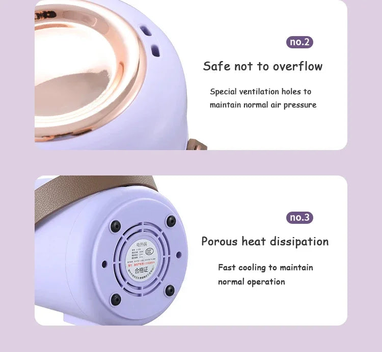 Smart Electric Stew Pot Portable Soup Insulation Bucket Rice Noodles Porridge Stew Skillet Cup Heater Boiler Lunch Box Office