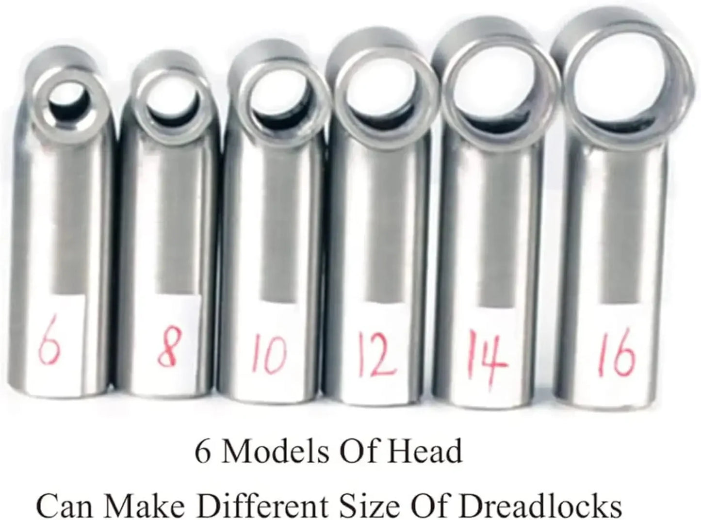 Dreadlocks Machine with 6 Replacement Head,Dreadlock Maker Machine,Electric Dreadlock Maker for Loc,Can Be Directly Work on Head
