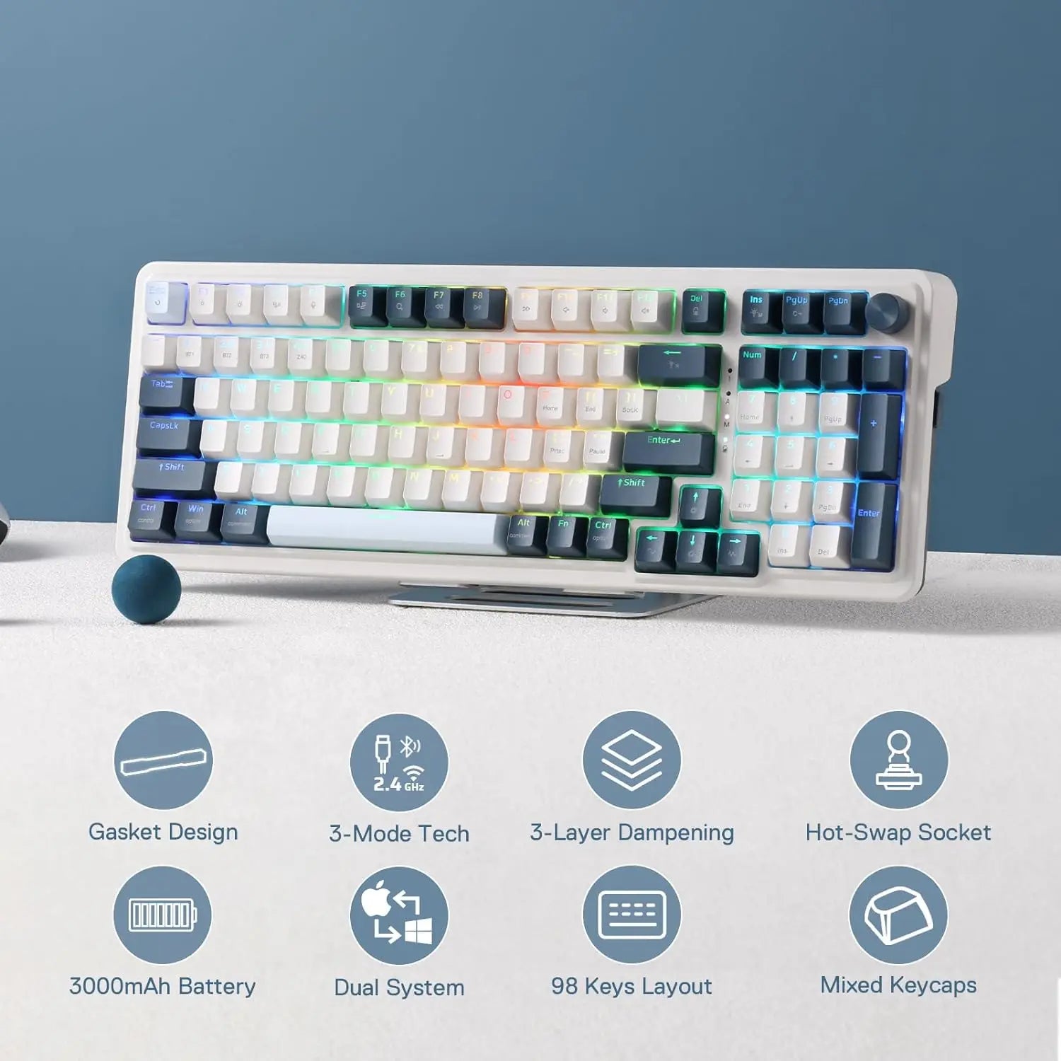 Redragon K686 PRO Wireless RGB Mechanical Keyboard