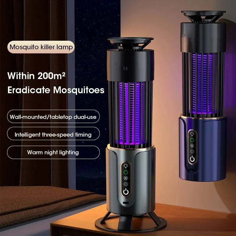 2-in-1 Rechargeable Mosquito Killer Lamp & Zapper