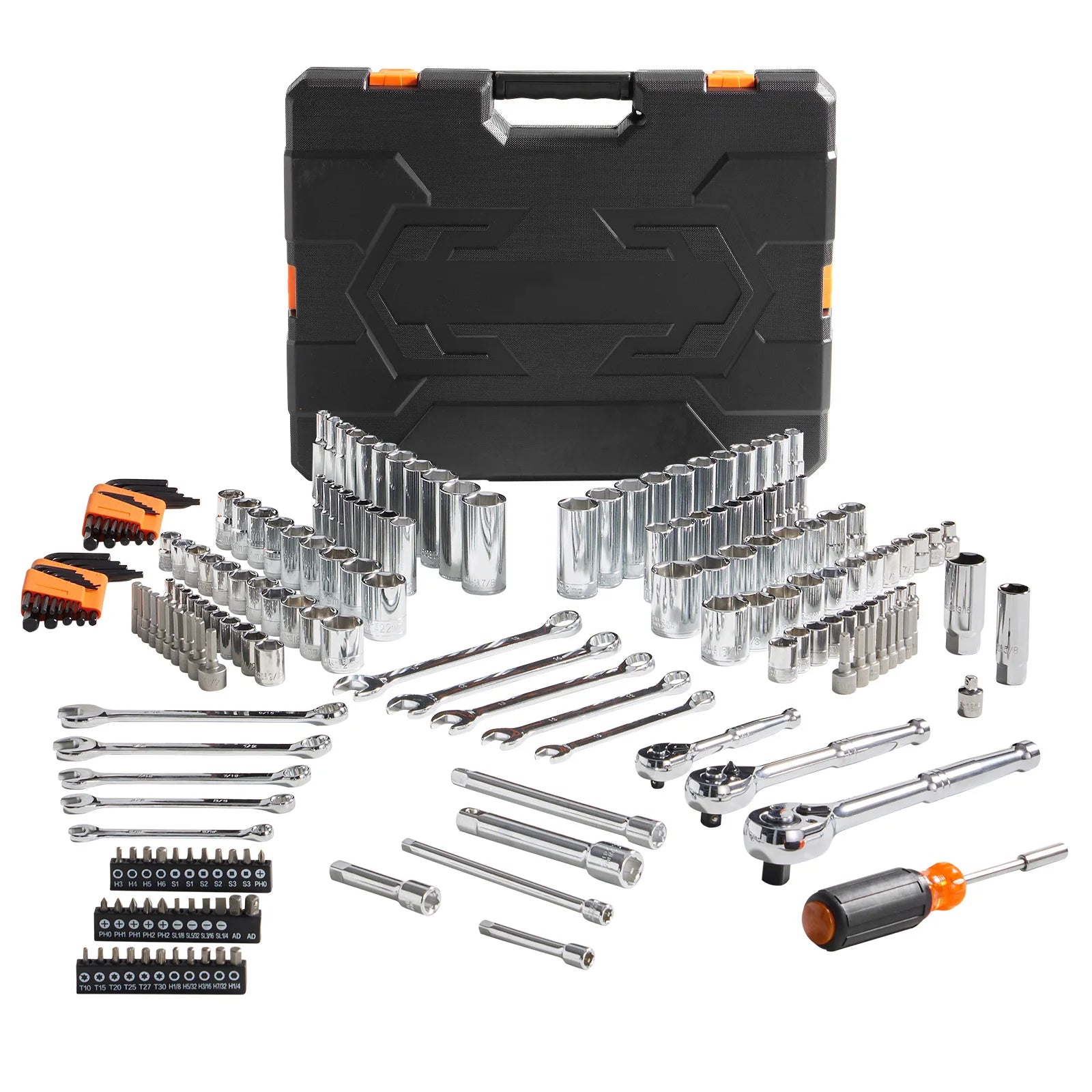 SucceBuy 145/205-Pc Mechanic Tool & Socket Set