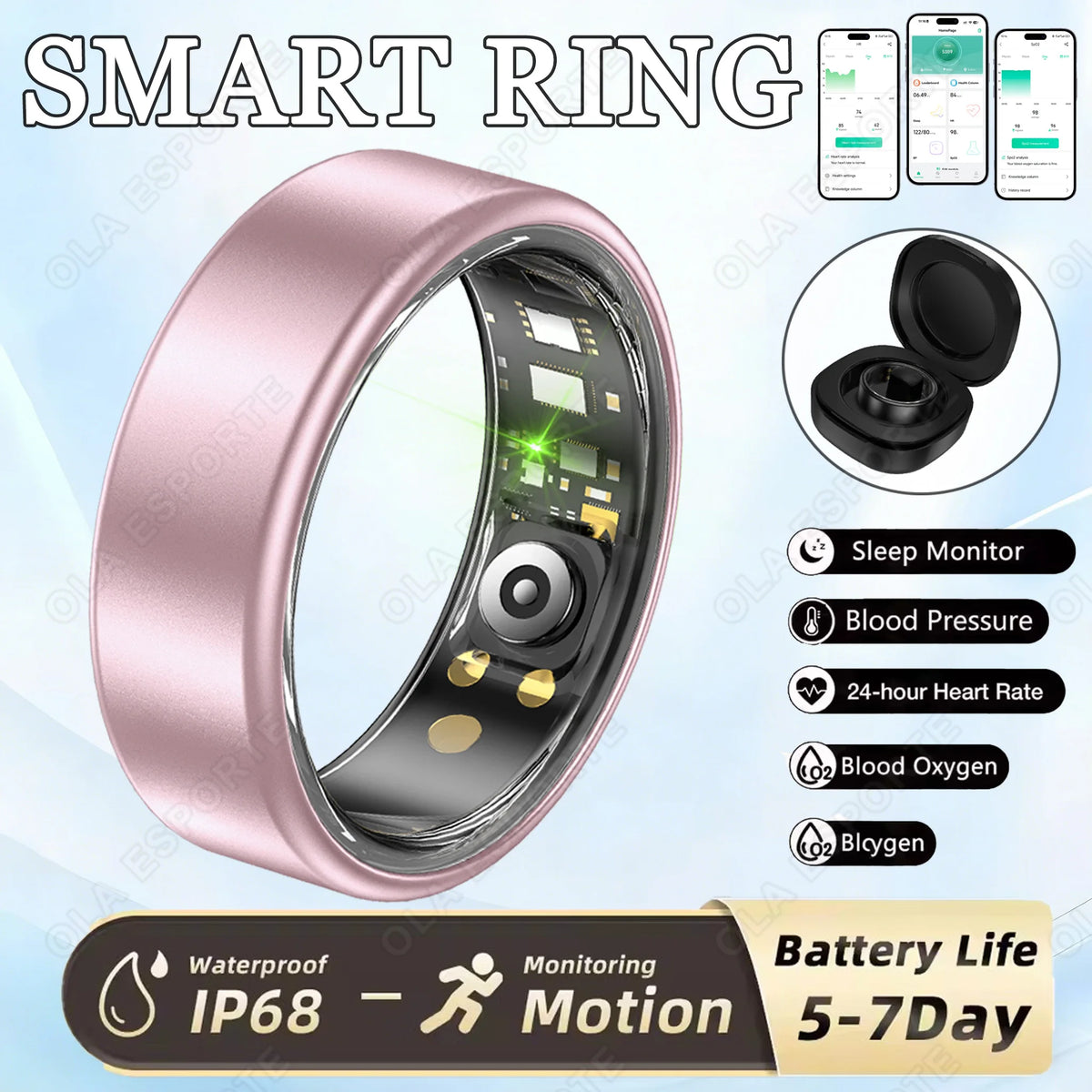 Smart Fitness Tracking Ring