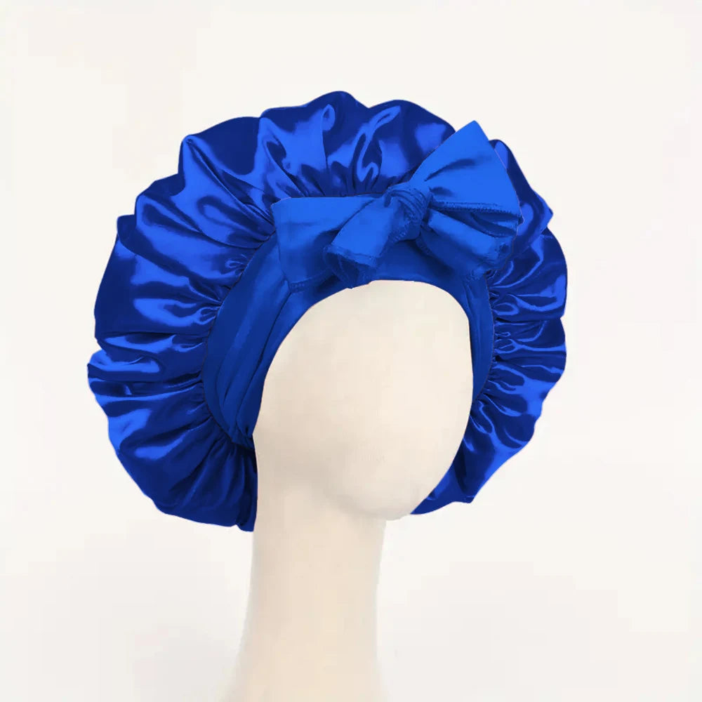 Adjustable Satin Silk Sleep Bonnet