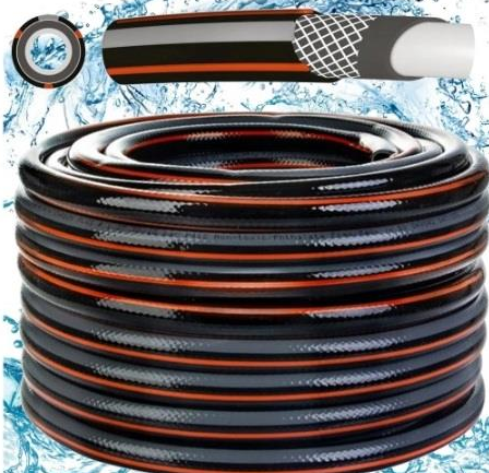 Garden Hose Pipe Black Orange Carbon Plus Outdoor Watering Kit Hose Pipe Fitting-0