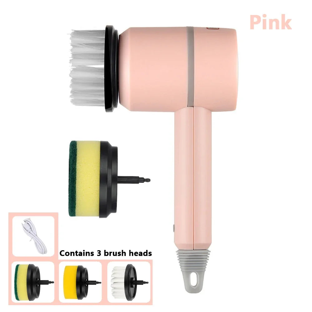 3-in-1 USB Rechargeable Electric Cleaning Brush