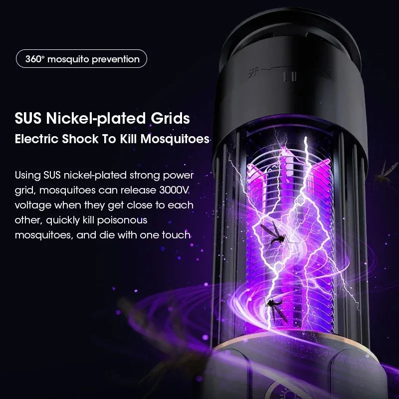 2-in-1 Rechargeable Mosquito Killer Lamp & Zapper