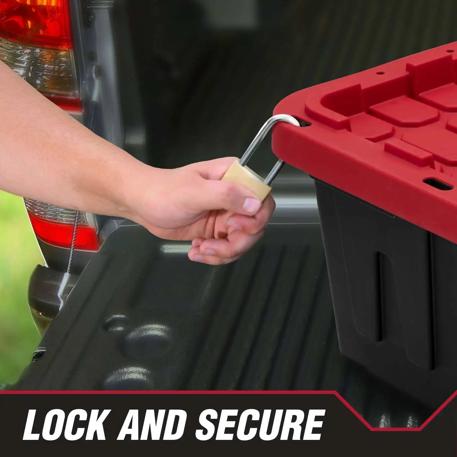 27-Gallon Heavy Duty Plastic Storage Bin – Snap Lid