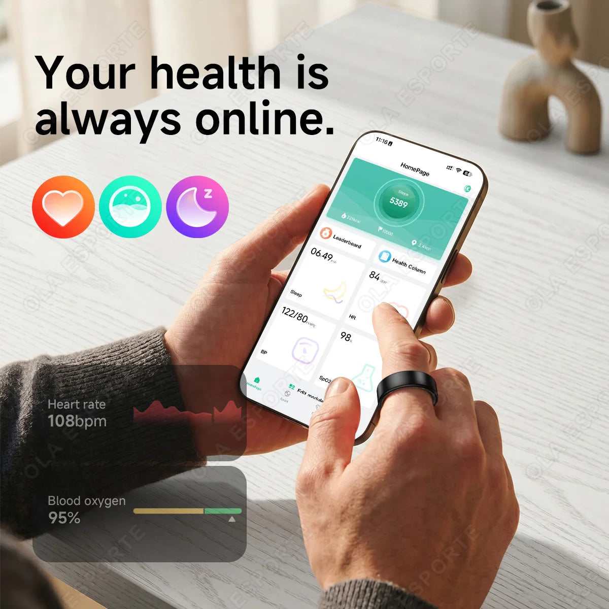 Smart Fitness Tracking Ring