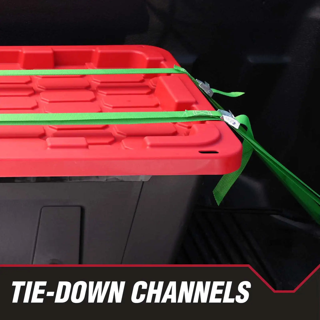 27-Gallon Heavy Duty Plastic Storage Bin – Snap Lid