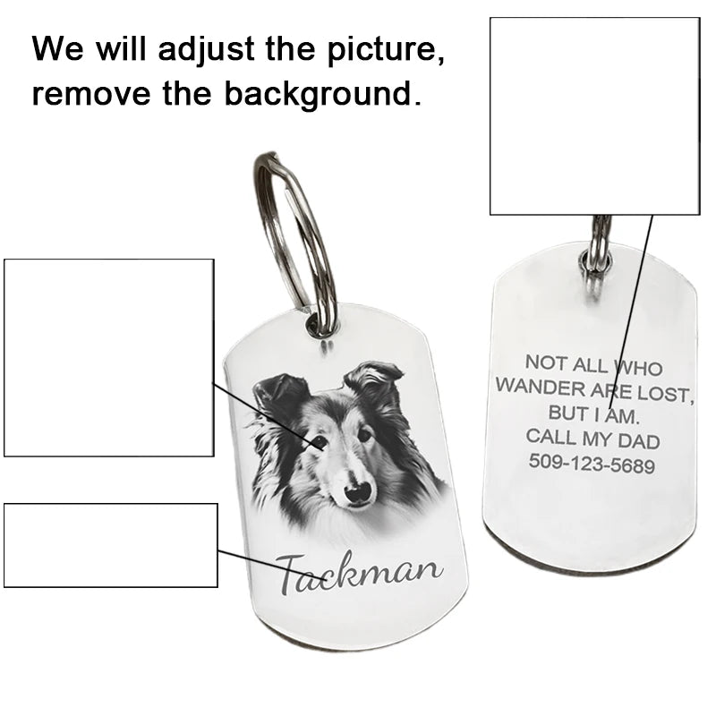 Personalized Pet ID Tag with Photo