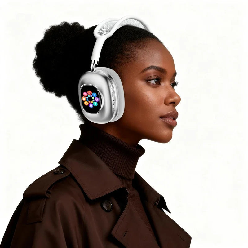 New 2-in-1 Wireless Bluetooth Headphones Detachable Smart Color Touchscreen Headset Portable Mini Speaker for Music Calls