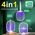 Foldable Electric Bug Zapper Racket – 3000V, USB Rechargeable